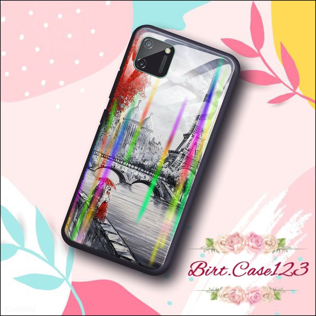 back case glass aurora PARIS Oppo A3s A1k A5 A9 2020 A7 F9 A5s A31 A52 a53 A92 A37 A57 A59 A71 BC173