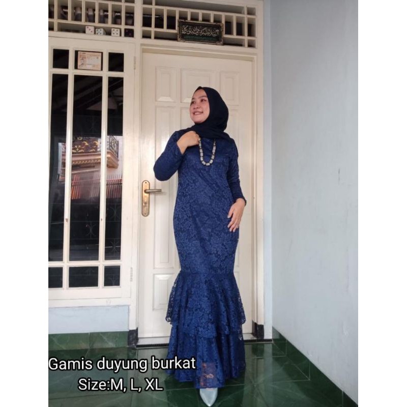 dress brukat mermaid lorama