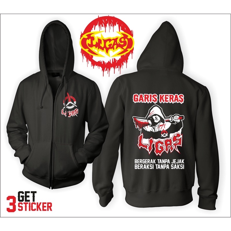 JAKET ZIPPER LIGAS GARIS KERAS / PAGAR NUSA JAKET DISTRO