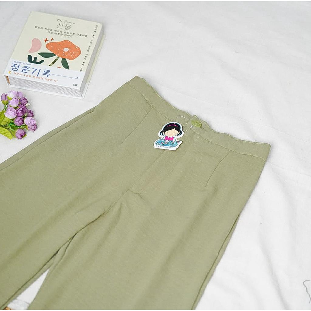 BEFAST - ZFS OOTD Celana Panjang ANIVA / LUNARA CRINCLE AIRFLOW BASIC KULOT / Celana Panjang Wanita / Kulot Crincle Kekinian Remaja ABG / Pakaian Wanita Casual / Celana Kulot Polos Formal / Fashion Wanita Kerja / Terlaris / Termurah / Trendy
