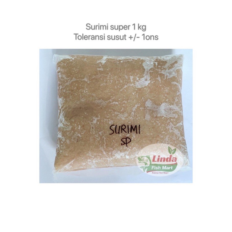 

ikan giling surimi super (tanpa tepung/pemutih)