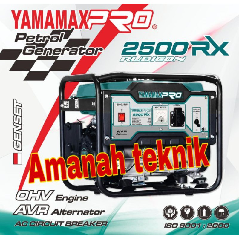 Genset 1000 watt 4tak yamamax pro 2500RX new lebih bagus genset yamamax