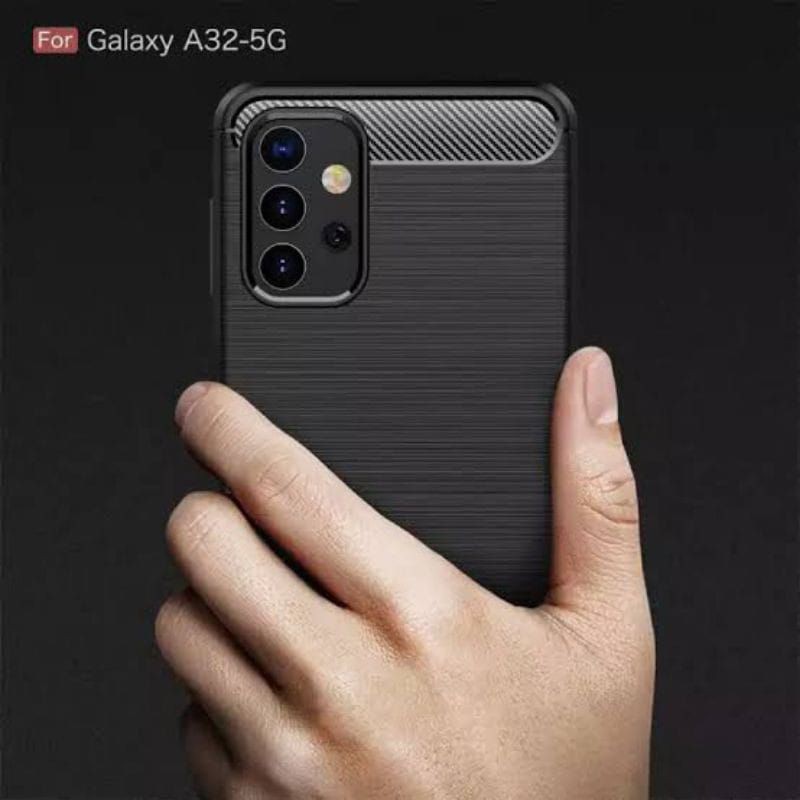 Case Samsung A32-5G New Ipaky Carbon Fiber Ultimatte Premium Quality