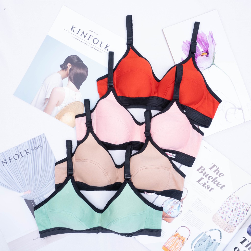 IL - Sport Bra Wanita Remaja Cup Kecil Tanpa Kawat dan Busa May Bra