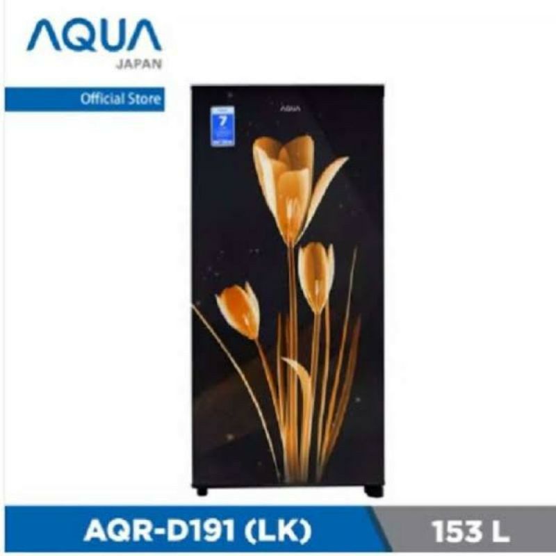 Lemari Es, Kulkas 1 Pintu AQUA AQR-D191 (LK) 153L Palembang
