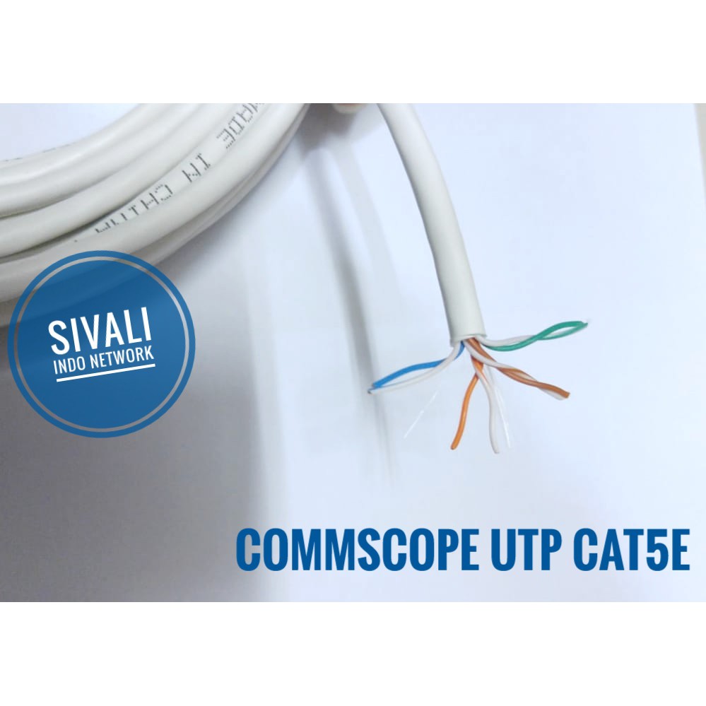 1 ROLL COMMSCOPE AMP KABEL LAN UTP CAT5E  305 METER :6-219590-2 WHITE