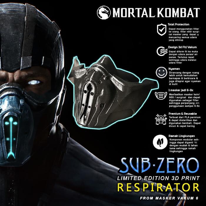 Medis | Sub Zero Mortal Kombat Edition Respirator Masker Vakum 6