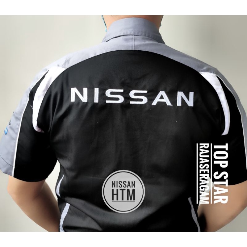 Baju Kemeja Seragam Otomotif Nissan Nismo Racing Bordir Komunitas