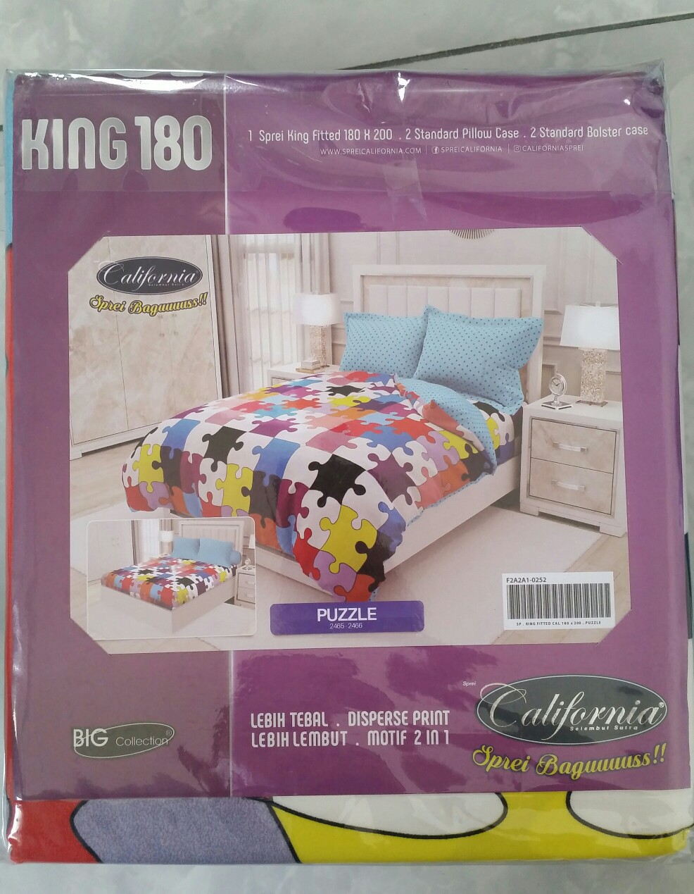 Sprei California King B2 Uk. 180x200cm [grosir & Ecer Murah]