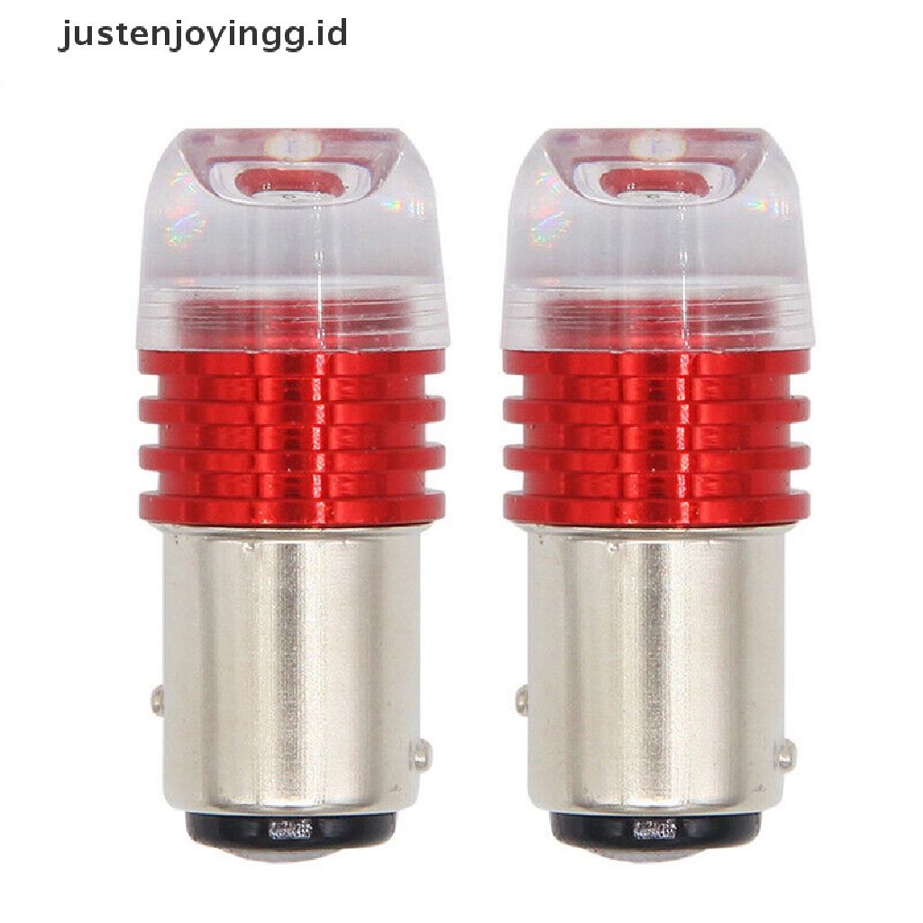 2pcs Lampu Led Flash Strobo 1157 BAY15D P21 / 5W Untuk Rem Belakang Mobil