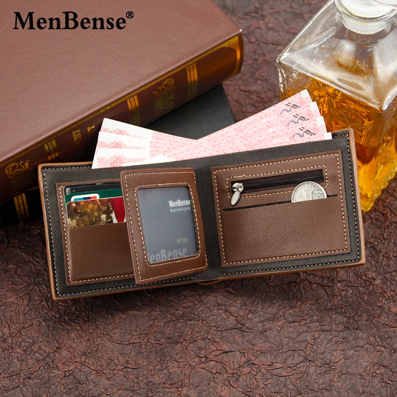 ORIGINAL MENBENSE D3301-5 DOMPET UANG LIPAT DENGAN TEMPAT KOIN DAN SLETING