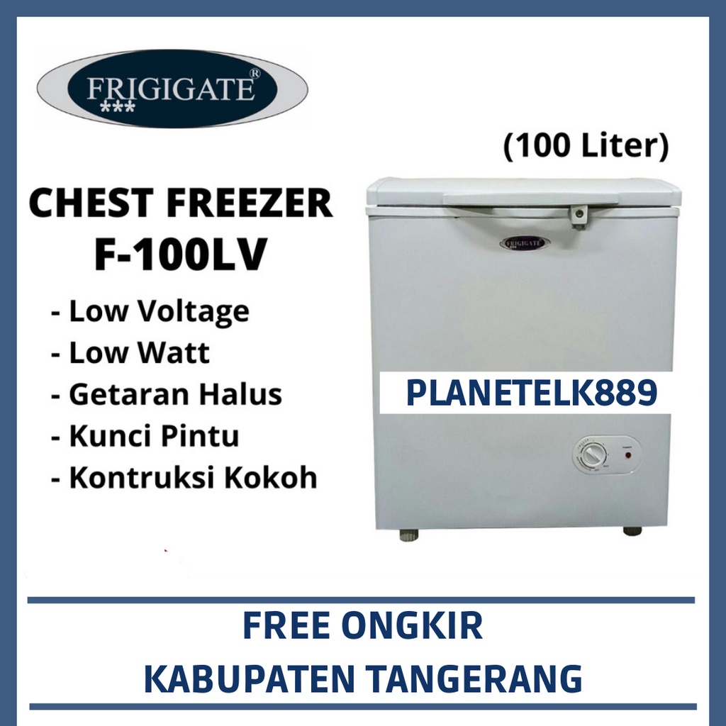 FRIGIGATE F-100LV CHEST FREEZER FRIGIGATE 100 LITER PROMO FREE ONGKIR