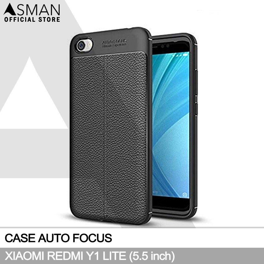 Auto Focus Xiaomi Redmi Y1 Lite (5.5&quot;) | Soft Case Leather Premium - Hitam