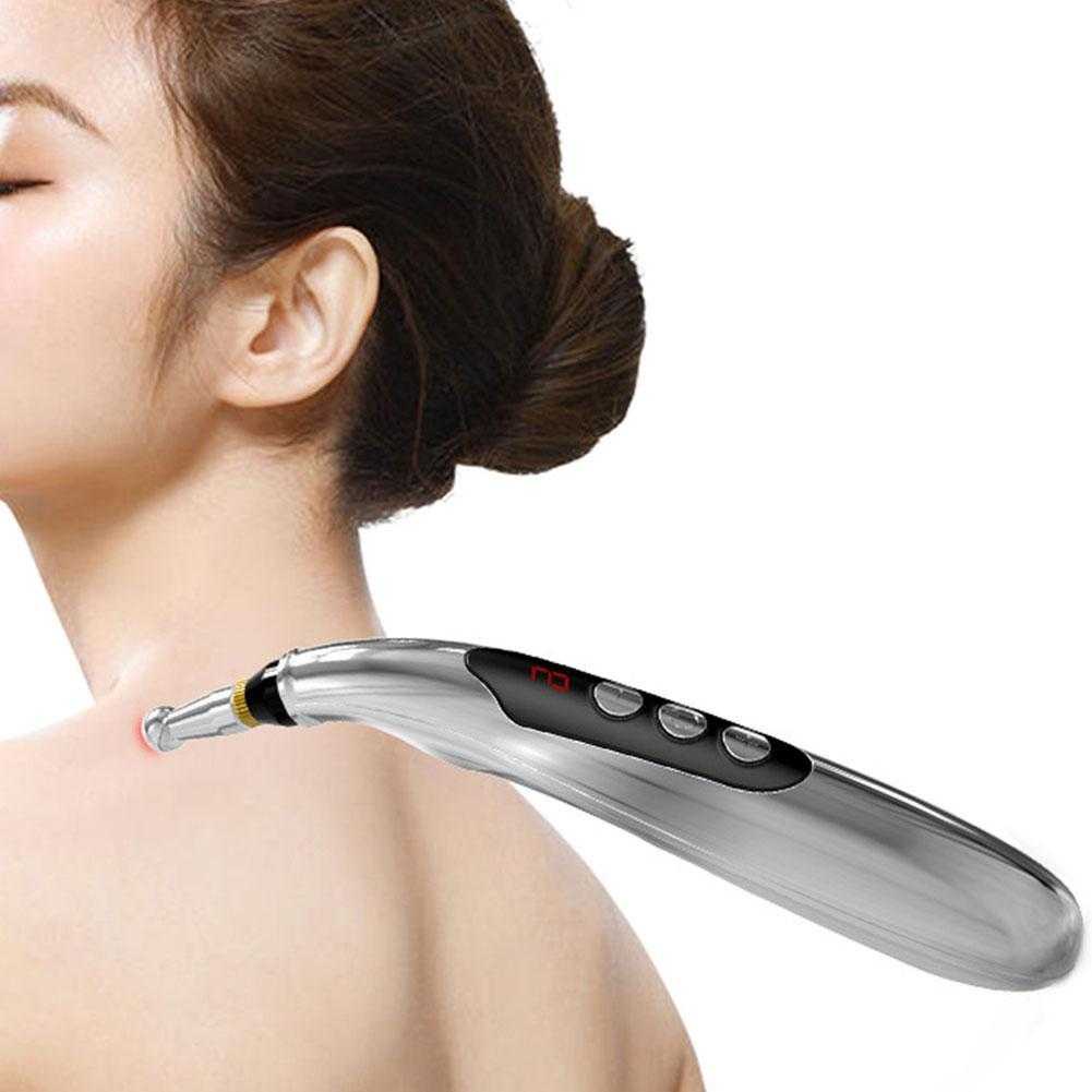 Image of Alat Akupuntur Magnetic Therapy Pen Massager 9 Gears LANBENA - W-912R Kirei Beauty #2