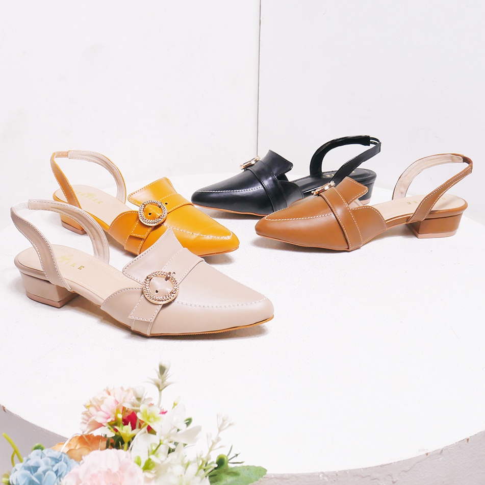 Bernike Shoes - Sepatu Wanita Nariya Slingback Heels Wanita 3 cm