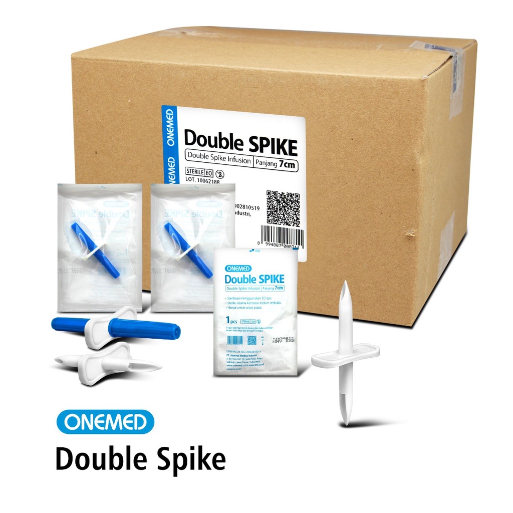 Double Spike Infusion Onemed Box isi 50 Pcs