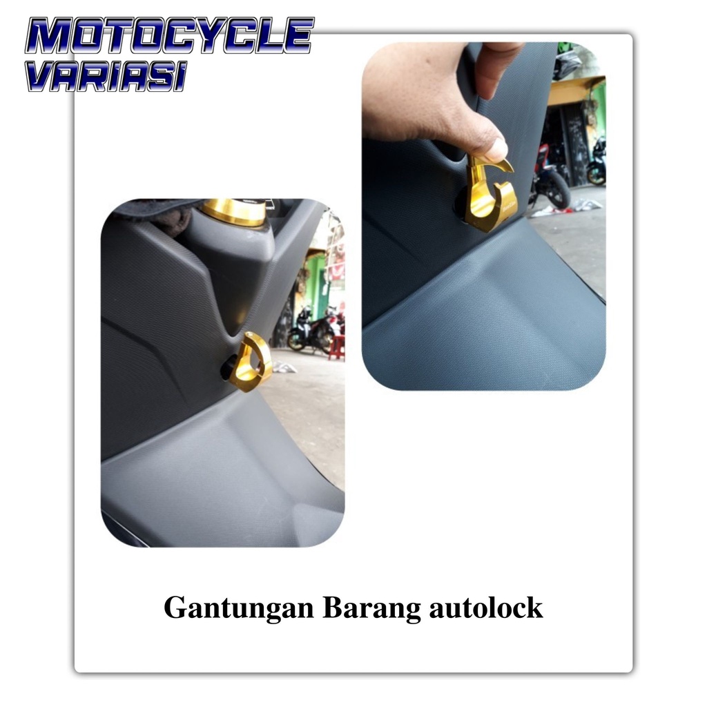 Gantungan Barang autolock cnc Nmax Vario Lexi mio beat dll