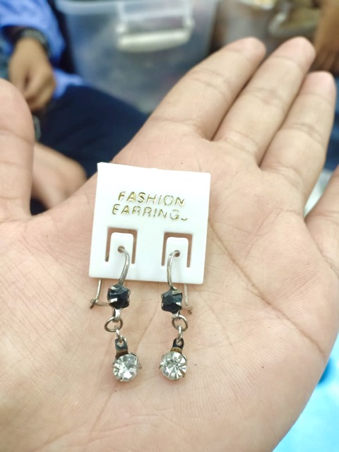 Anting monel permata anti karat anti iritsasi // anting wanita // anting monel