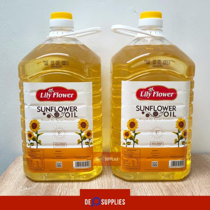 

Lily Flower Minyak Sunflower Oil 5L - Sun Flower Bunga Matahari 5 L