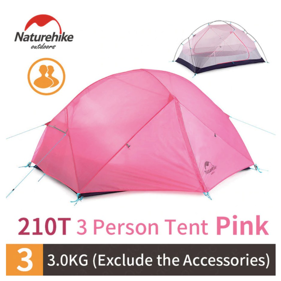 TENDA MONGAR 3 210T NATUREHIKE NH19M002-J // TENDA NATUREHIKE