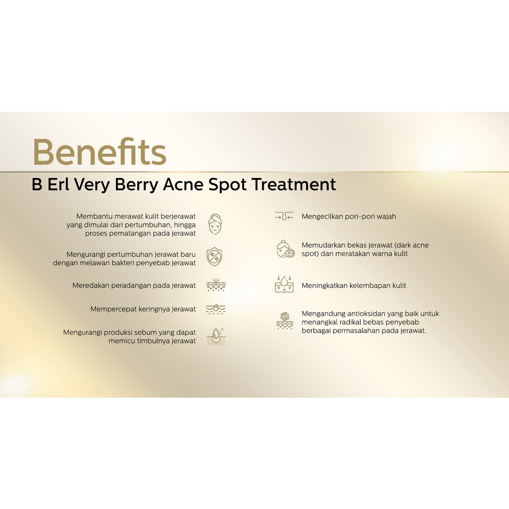 Penghilang Jerawat Acne Spot Very Bery B ERL Cosmetics | Berl | Berlcosmetics