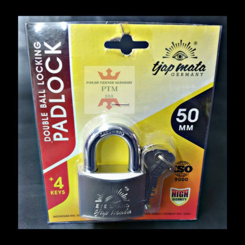 Gembok ukuran 50mm merk tjap mata