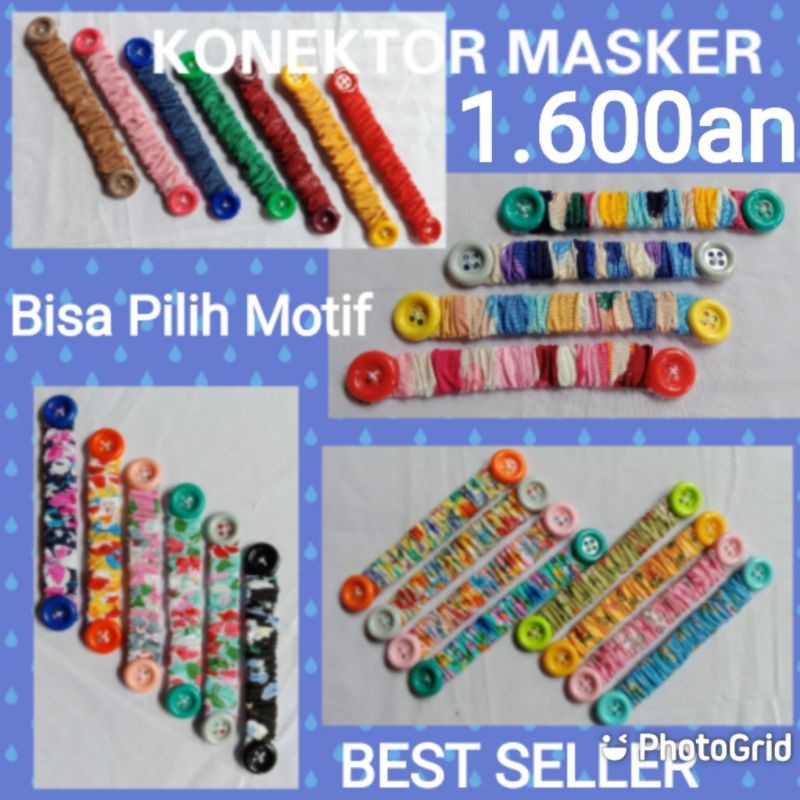 (ISI 12) KONEKTOR MASKER HIJAB 1 LUSIN GROSIR ISI 12 PCS SUDAH PLASTIKAN PERPCS