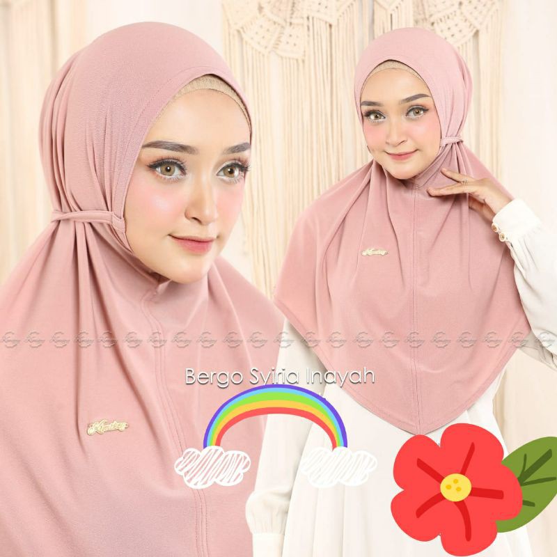 JILBAB TERLARIS ~ BERGO INAYAH || Bergo Jersey || Bergo Siria || bergo sport-3