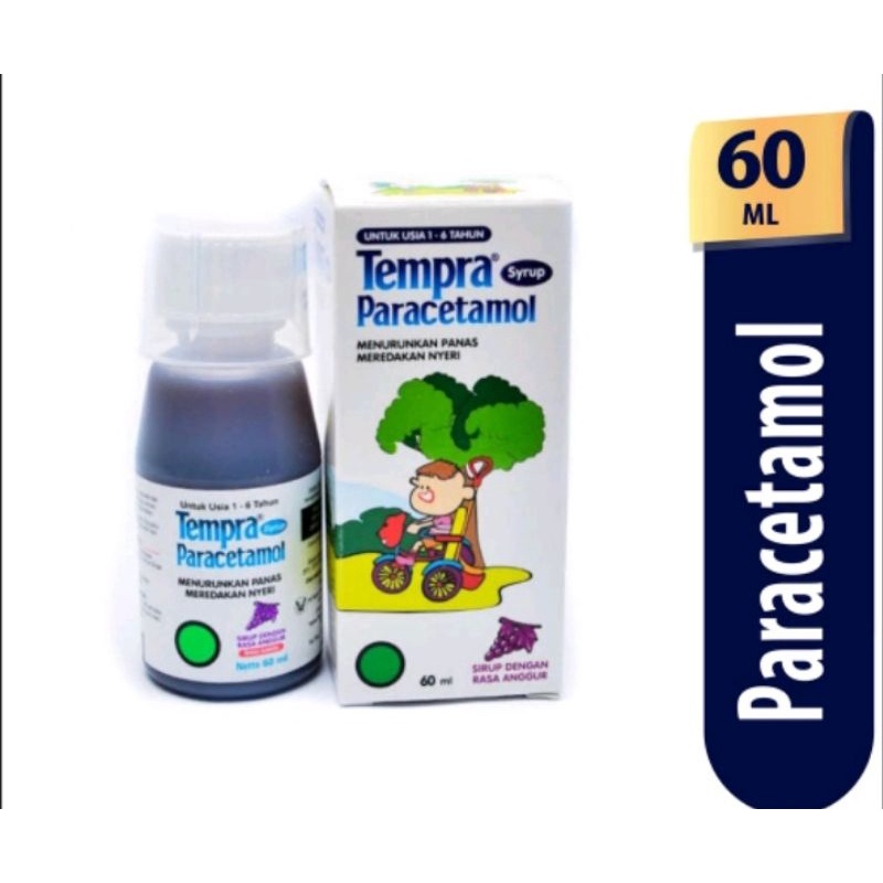 Tempra Syrup Paracetamol 60ml Rasa Anggur / Tempra Penurun Demam Anak