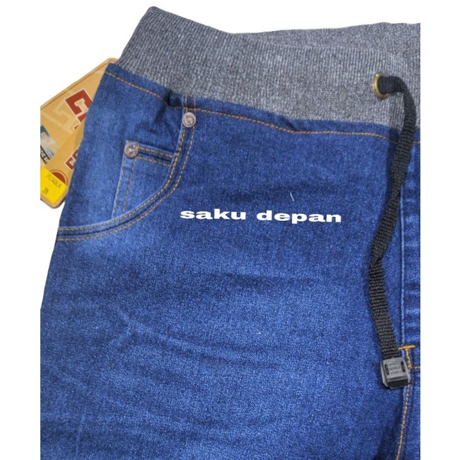 CELANA JEANS PENDEK RIP KOLOR CRV