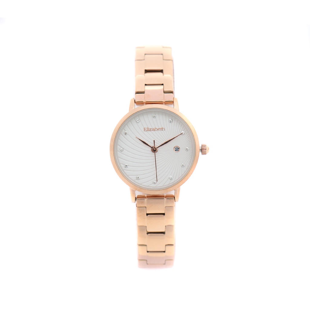 Jam Tangan Elizabeth – Chain Strap 2201-0561 Rose Gold