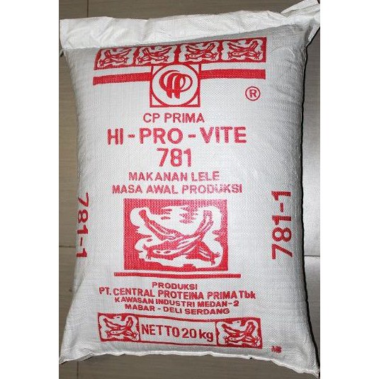 Pakan Lele Pelet Hi pro vite 781-1 Central Proteinaprima repack 1 Kg