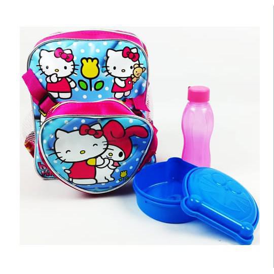 TAS SEKOLAH ANAK PAUD TK GRATIS DOMPET BEKAL DAN SET BEKAL HARGA PROMO