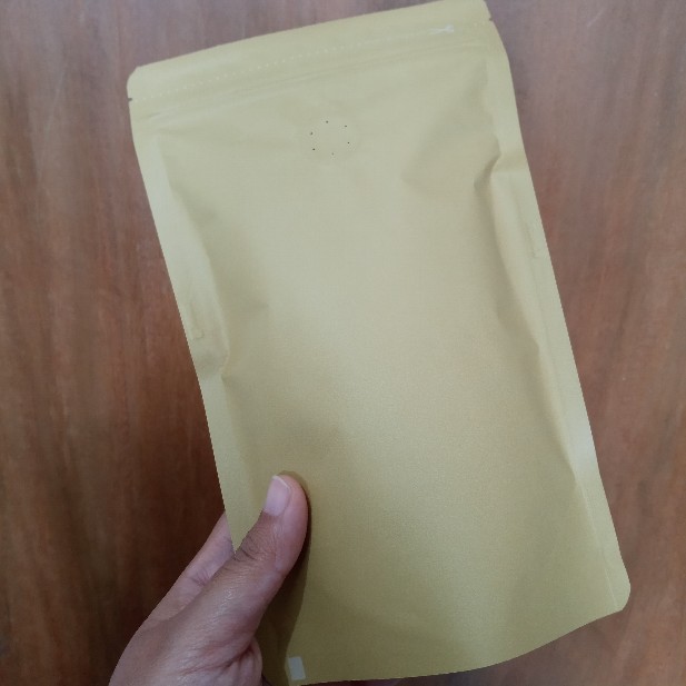 Standing Pouch Eco Laminated Craft Paper Kemasan Kertas Kraft Food Snack Coffee Kopi Bubuk Packaging