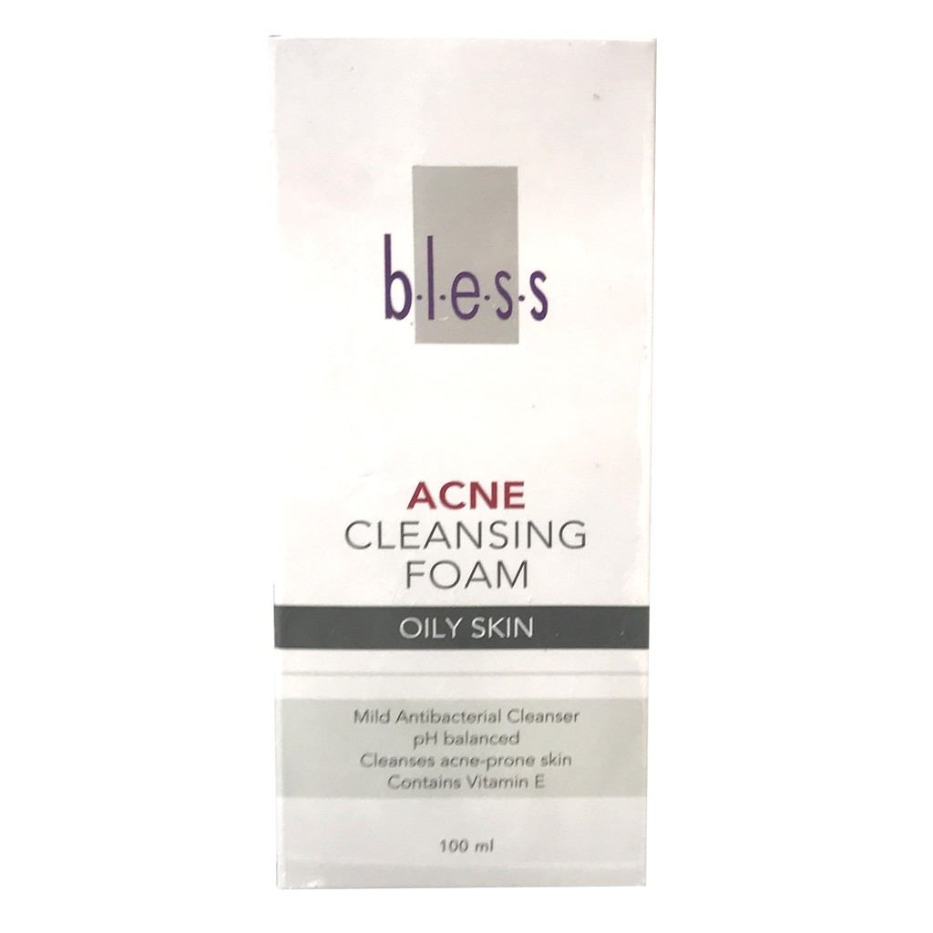 Bless Cleansing Foam Oily Skin Pembersih Wajah 100ml Untuk Kulit Berminyak Sabun Muka