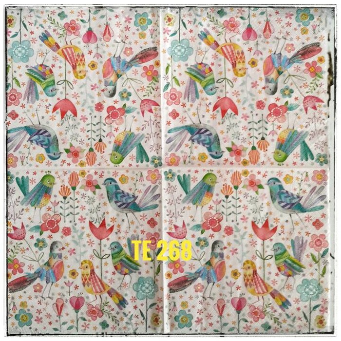 Tisu eropah size 33x33 cm 1 pack= 20 pcs tidak campur motif