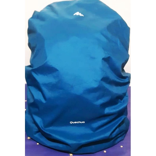 Carrier/Tas Gunung Quechua Escape 70L Navy-Brown (Bonus Hydropack Elfs Hitam)