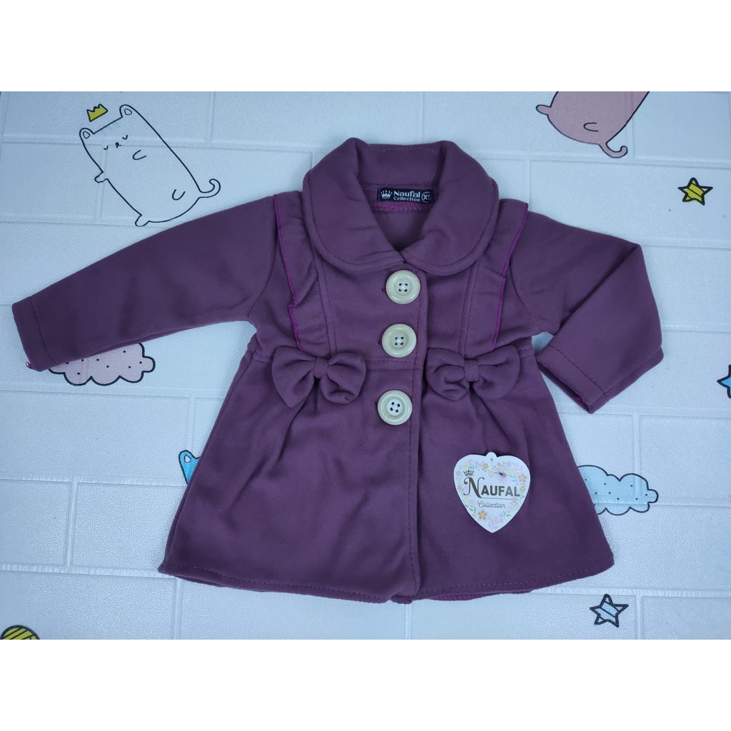 Jaket Anak Perempuan / Jaket bayi 0-12 Bulan-LAVENDER
