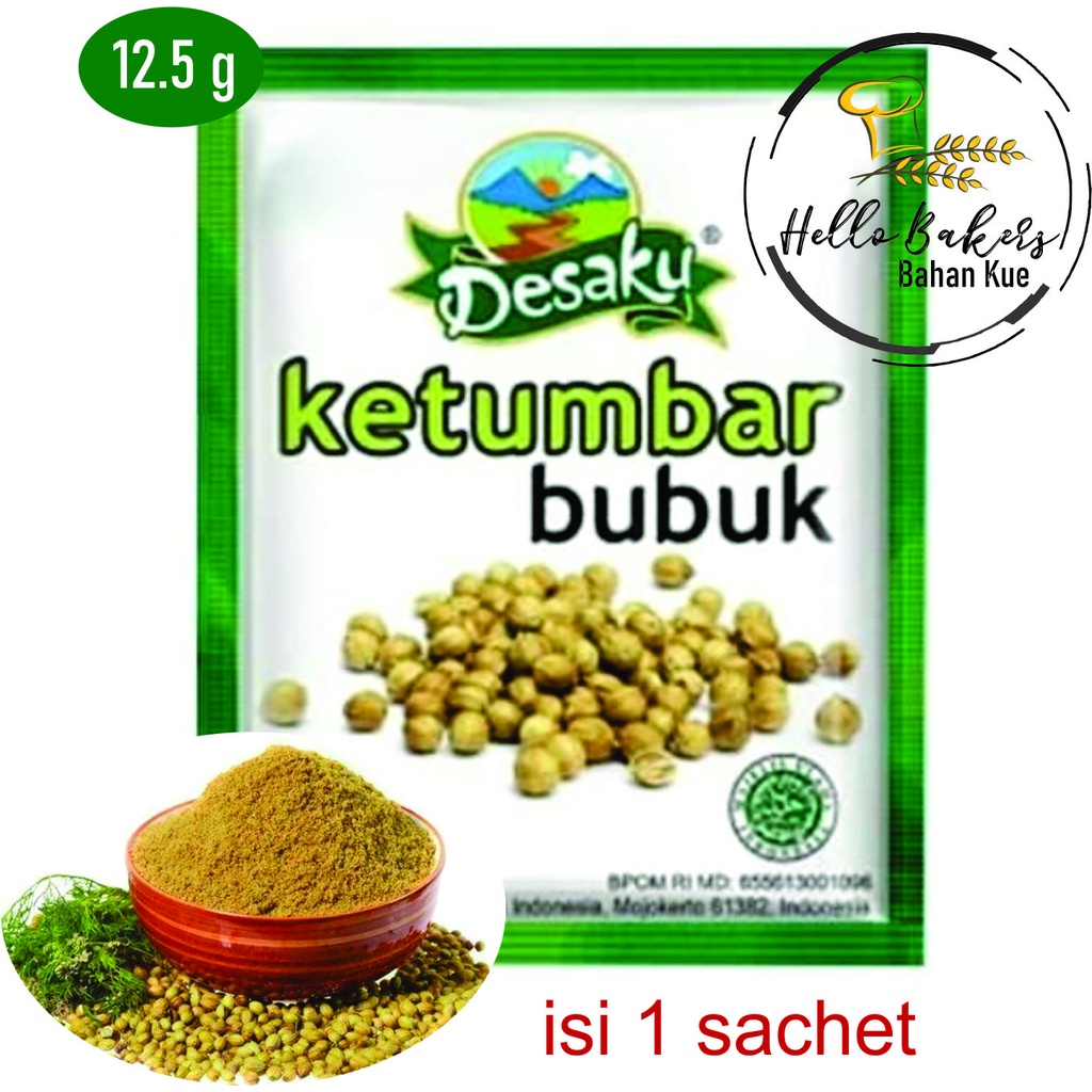 

KETUMBAR BUBUK DESAKU 12,5 GR / KETUMBAR BUBUK / KETUMBAR MURNI / DESAKU