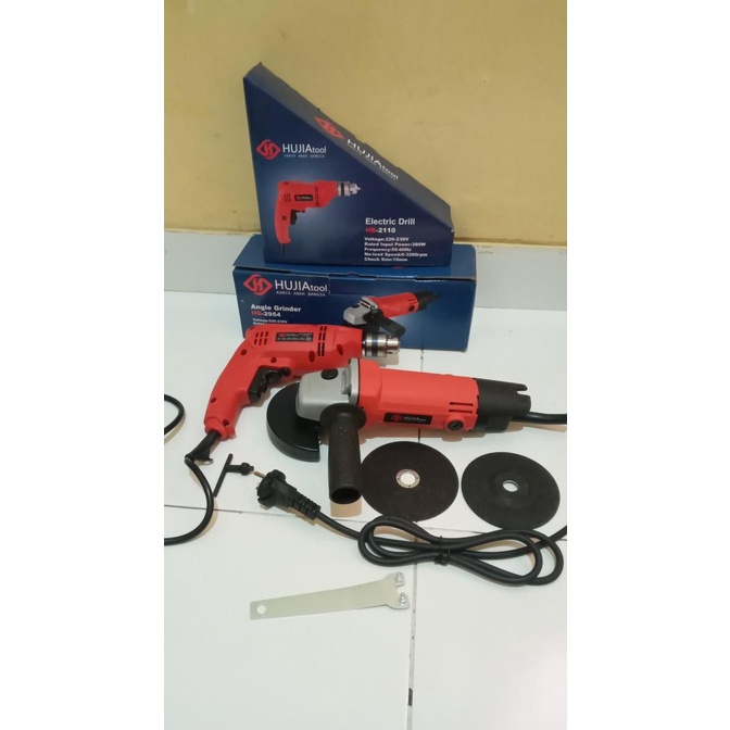 PAKET EKONOMIS HUJIA GERINDA HB-2954 + BOR HB-2110