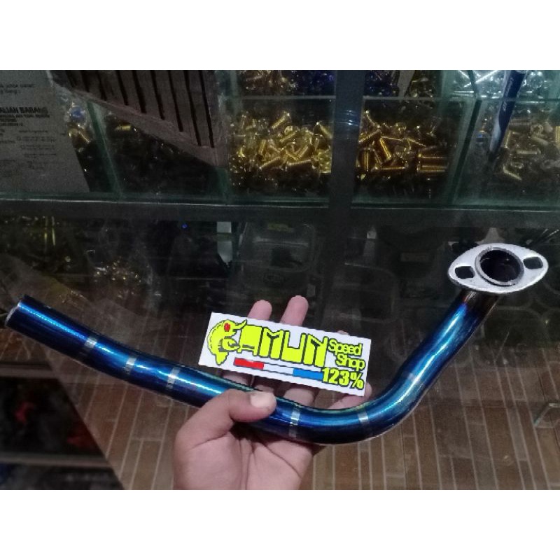 leher knalpot Beat blue Thailand leher knalpot scoopy blue leher knalpot vario 110 fi blue spacy Leh