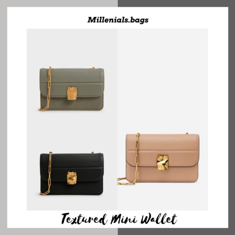 cnk textured mini wallet