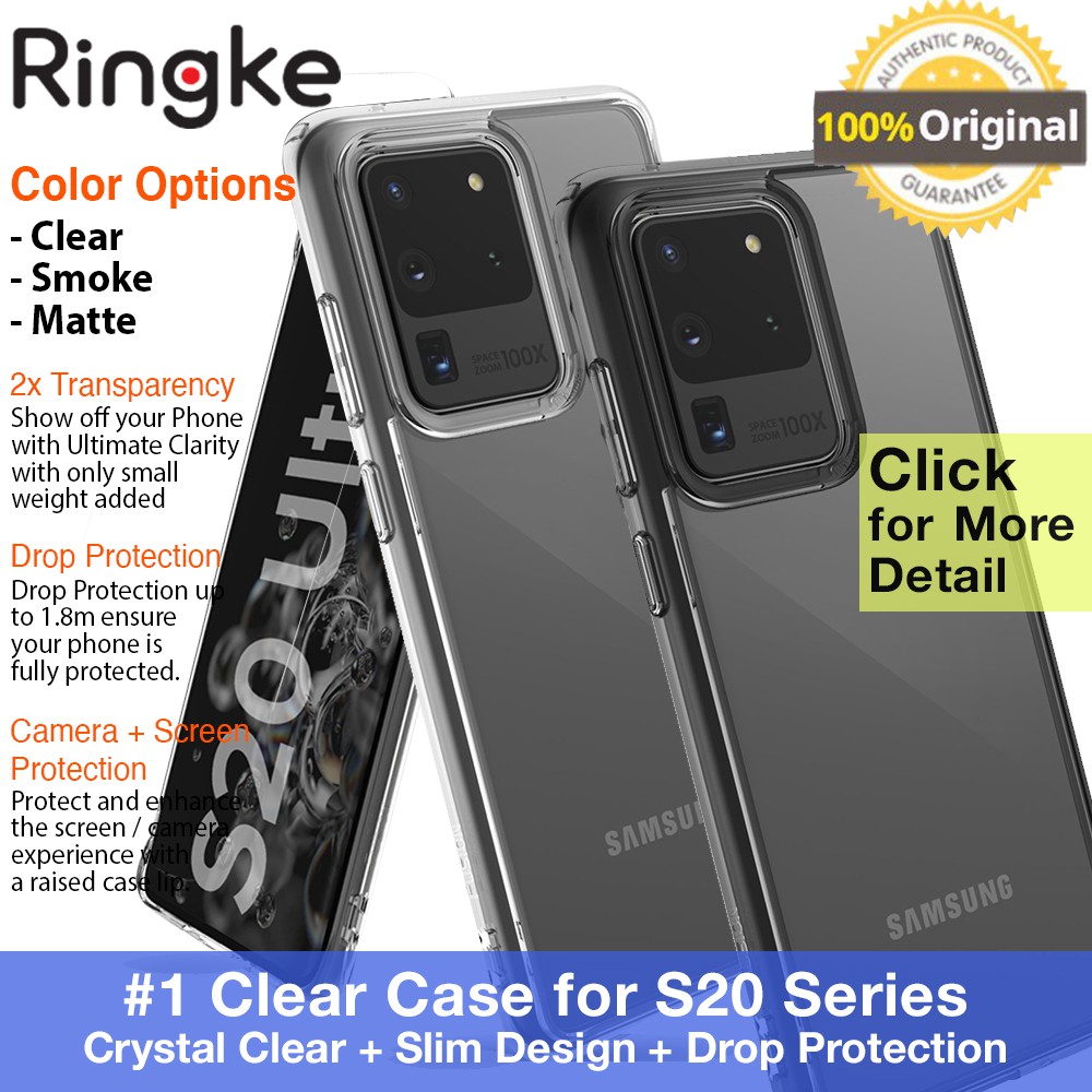 Original Ringke Fu   sion Case Samsung Galaxy S20 Ultra / S20