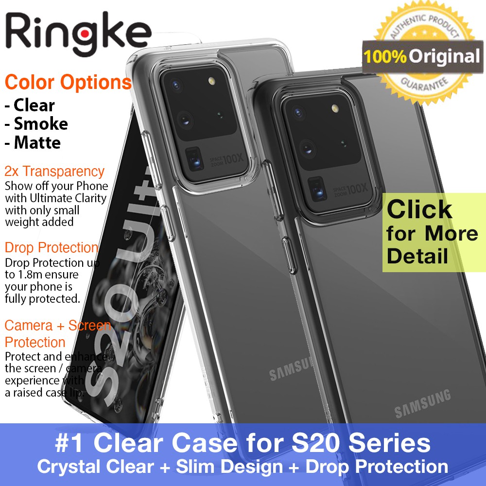 Original Ringke Fusion Case Samsung Galaxy S20 Ultra / S20