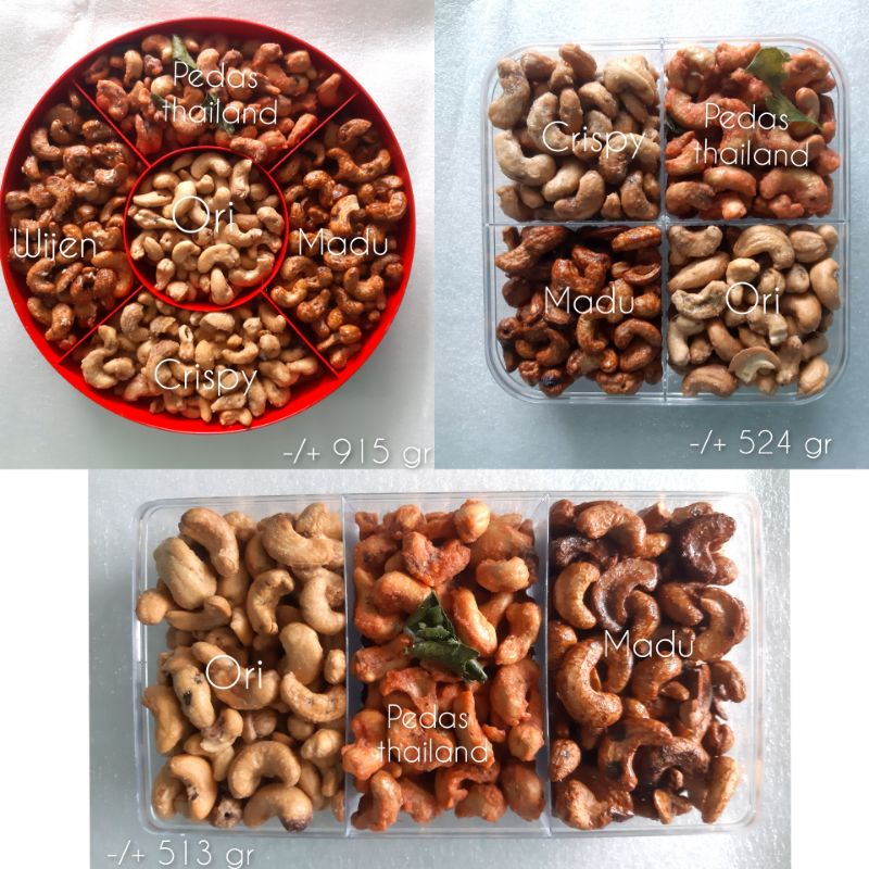 

Kacang Mede Toples Sekat 3 4 5