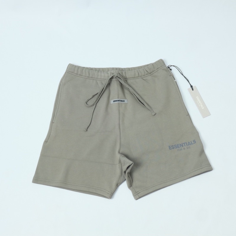 Celana Pendek ESSENTIALS Fear Of God FOG Sweatshort Cement Original