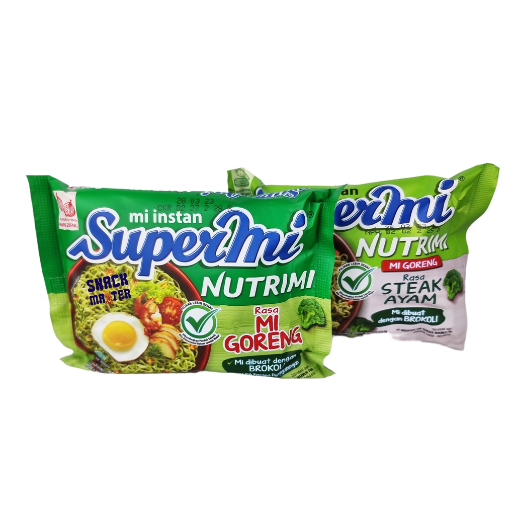 Supermi Nutrimi Mie Instan Brokoli & Steak Ayam - Netto 80 gr