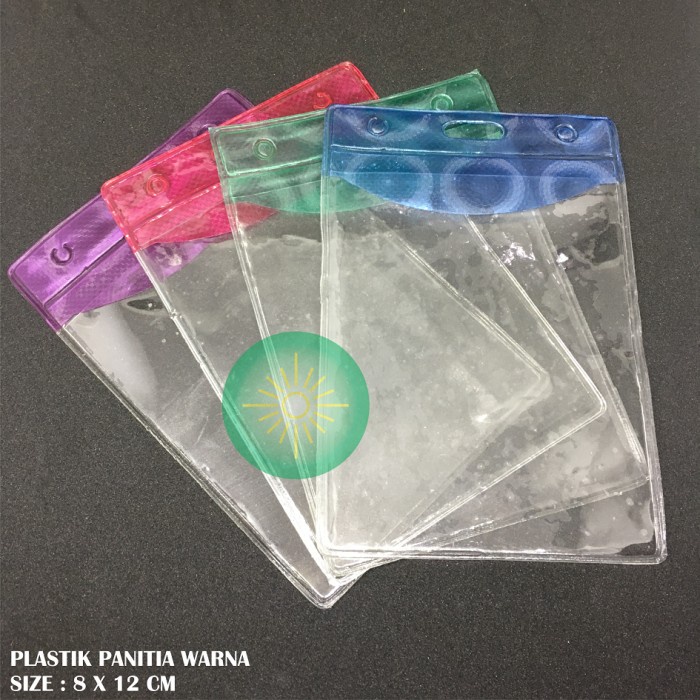 

Plastik Panitia 8x12Cm Warna Tutup / Plastik Id Card / Plastik Label