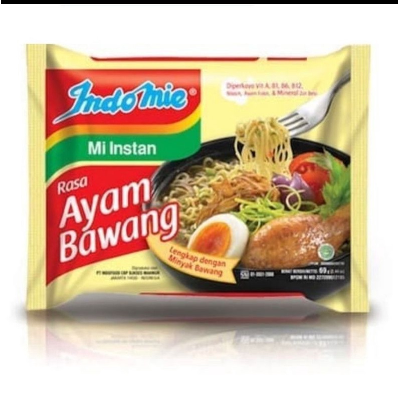 

Indomie rasa Ayam Bawang 1Dus isi 40