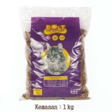 makanan kucing Bolt cat tuna repack 1kg